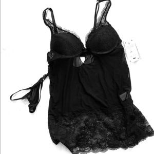 NWT Black Lingerie Set